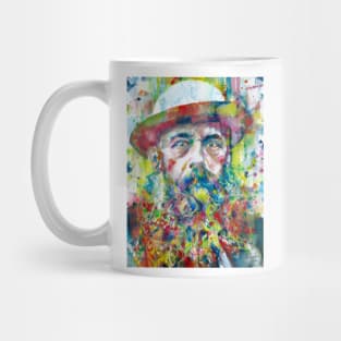 CLAUDE MONET art watercolor portrait Mug